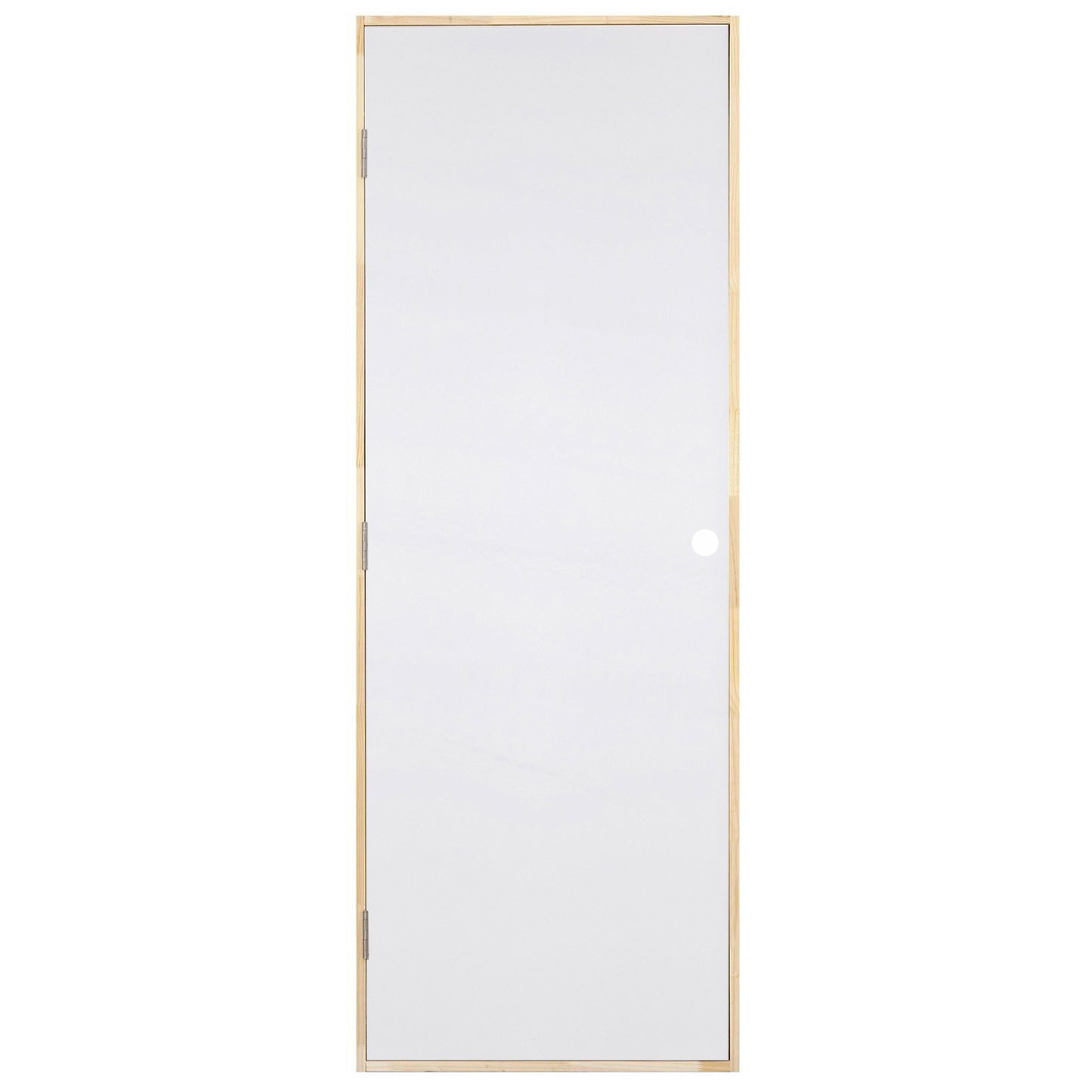 Puerta MDF Blanca Lisa Precolgada Dual